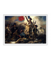 Poster A Liberdade Guiando o Povo Eugene Delacroix - Obras de Arte