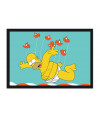 Poster Homer Simpsons Carregado Por Pássaros - Paródia - Séries