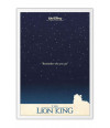 Poster Rei Leão Minimalista - Infantil