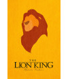Poster Rei Leão Minimalista - Infantil