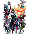 Poster Heróis Marvel - Alex Ross - Comics - Quadrinhos - Hq