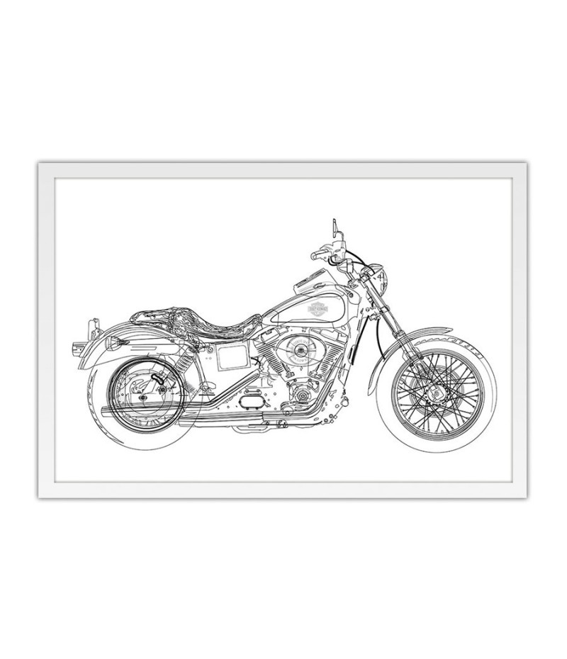 Poster Harley Davidson - Motos
