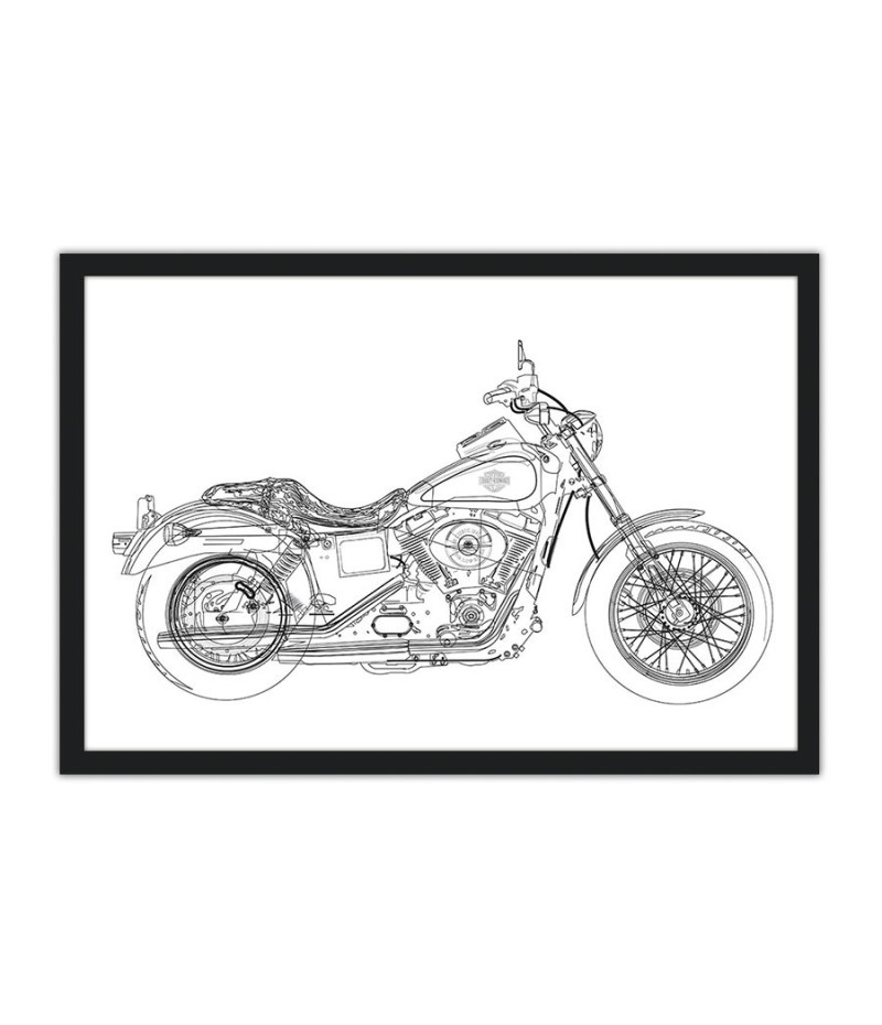 Poster Harley Davidson - Motos