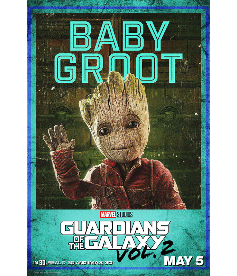 Poster Baby Groot Guardiões Da Galaxia Guardian Of The Galaxy Vol