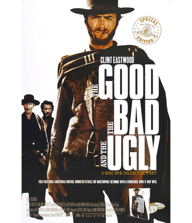 Poster The Good The Bad And The Ugly - Três Homens Em Conflito - Clint Eastwood - Western - Filmes