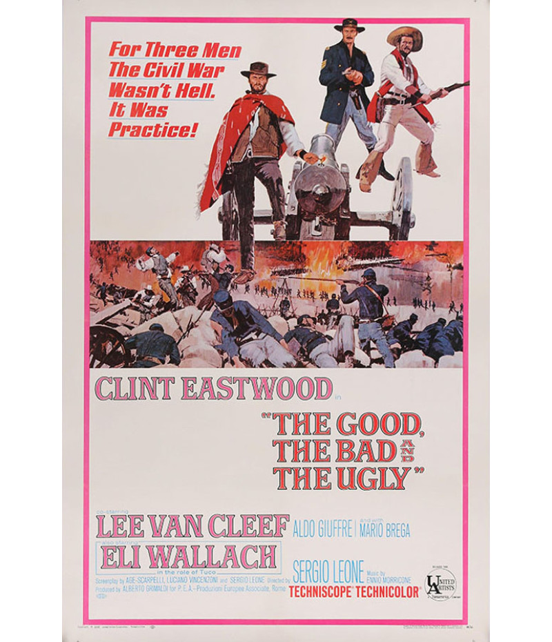 Poster The Good The Bad And The Ugly - Três Homens Em Conflito - Clint Eastwood - Western - Filmes