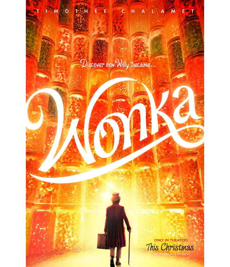 Poster Wonka - Musical - Timothee Chalamet - Filmes