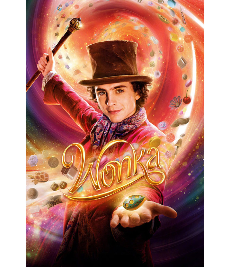 Poster Wonka - Musical - Timothee Chalamet - Filmes
