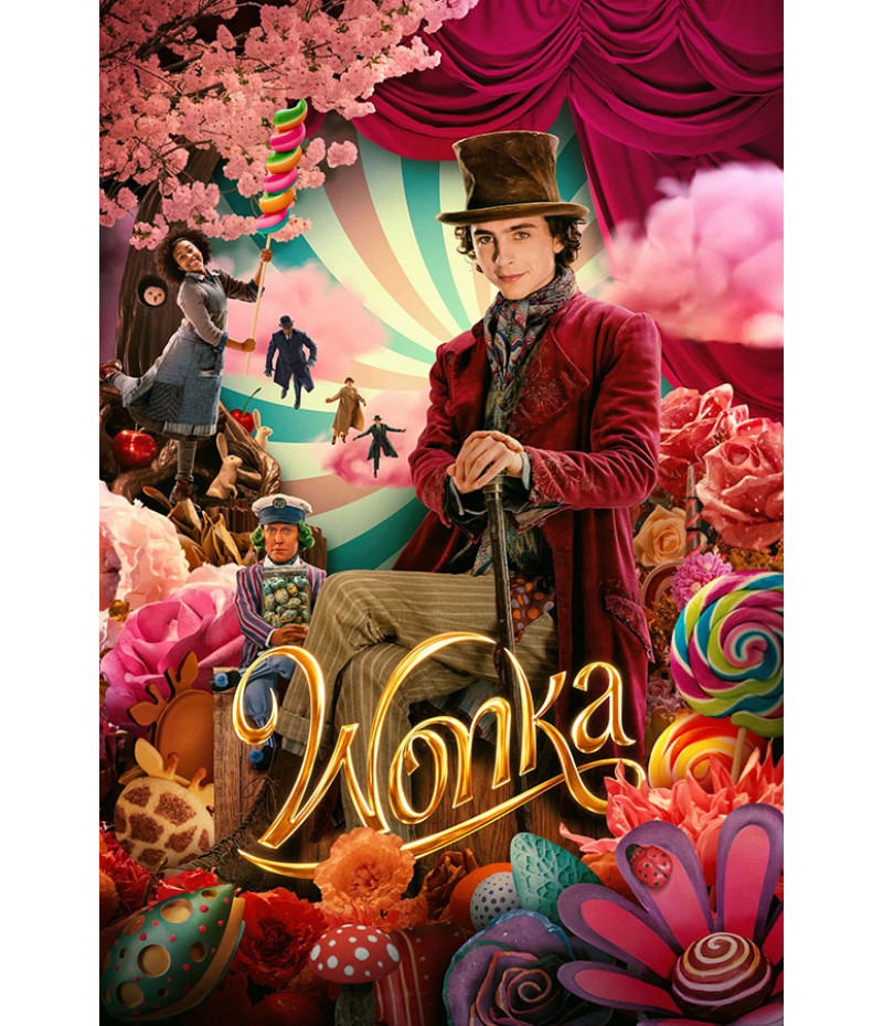 Poster Wonka - Musical - Timothee Chalamet - Filmes