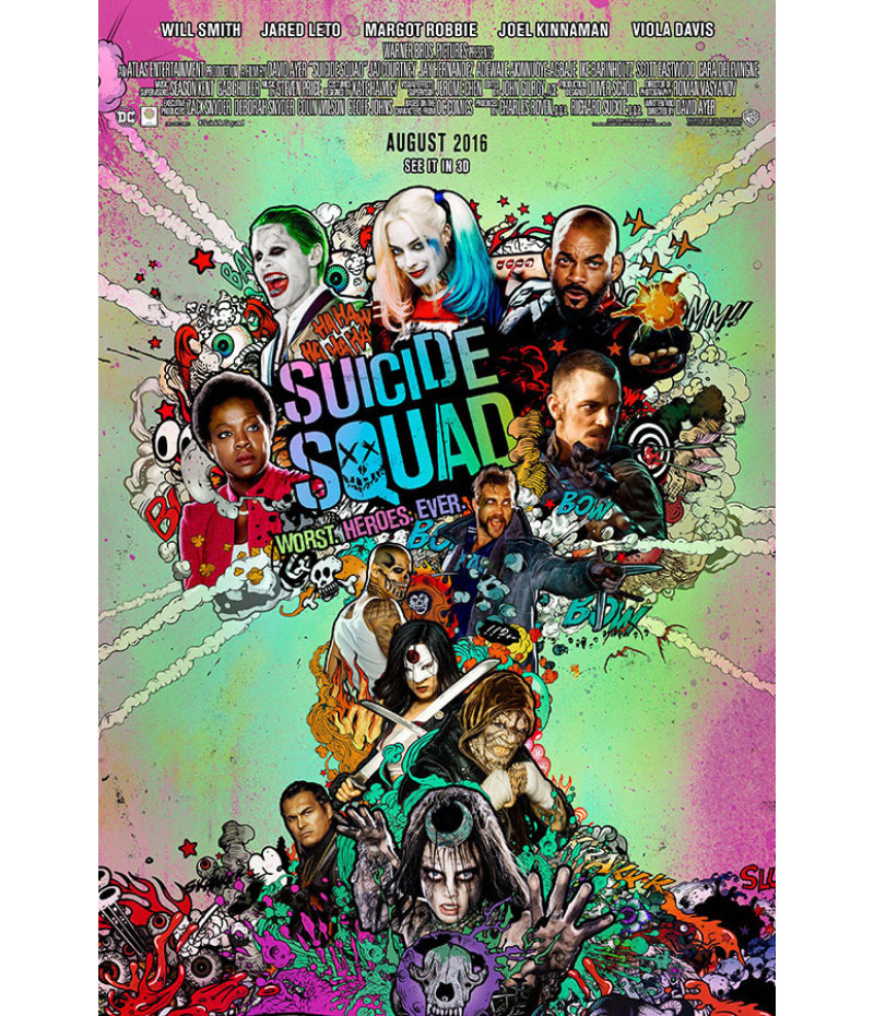 Poster Suicide Squad Esquadrao Suicida