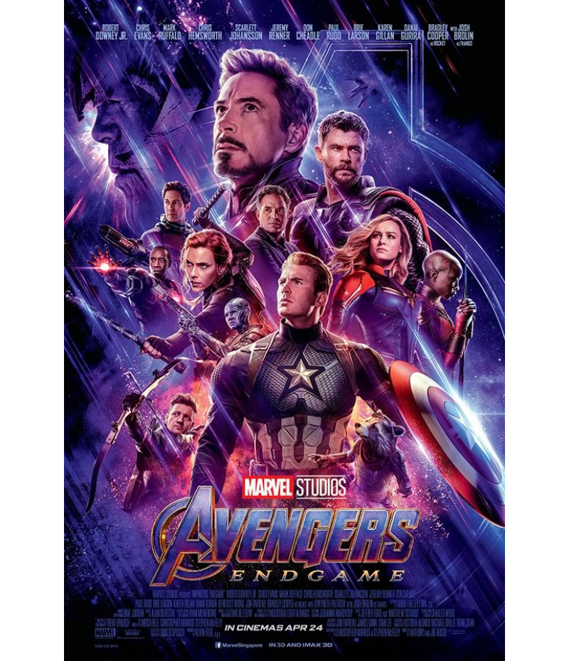 Vingadores: Endgame – Pôster do filme emoldurado (seja o que for necessário  – Thanos e os Vingadores) (tamanho: 60 x 91 cm)