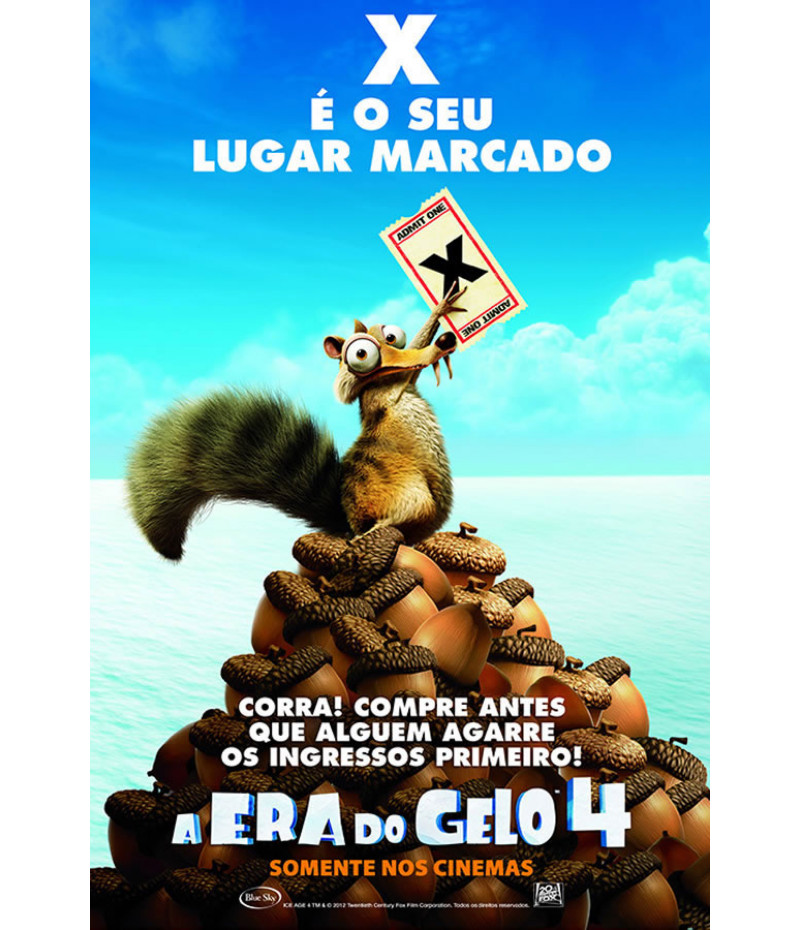 Poster A Era do Gelo 4 - Infantil