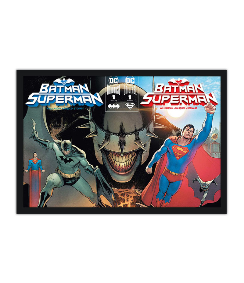 Poster Batman e Superman - Capas De Quadrinhos - HQ - DC Comics