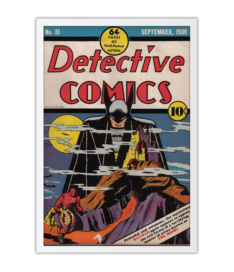 Poster Batman - Vintage - Capas De Quadrinhos - HQ - DC Comics