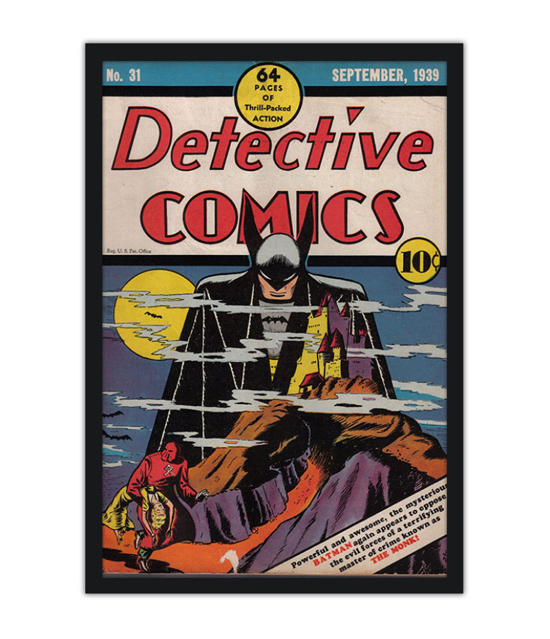 Poster Batman - Vintage - Capas De Quadrinhos - HQ - DC Comics