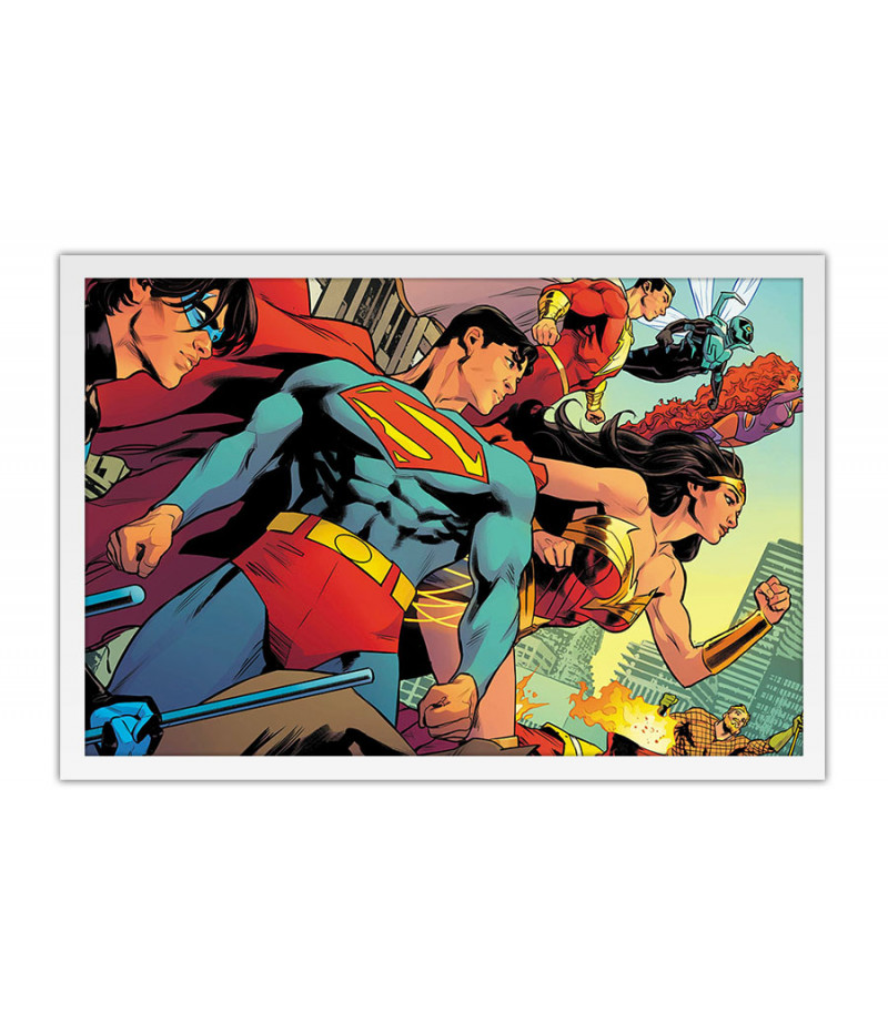 Poster Liga Da Justica - Capas De Quadrinhos - HQ - DC Comics