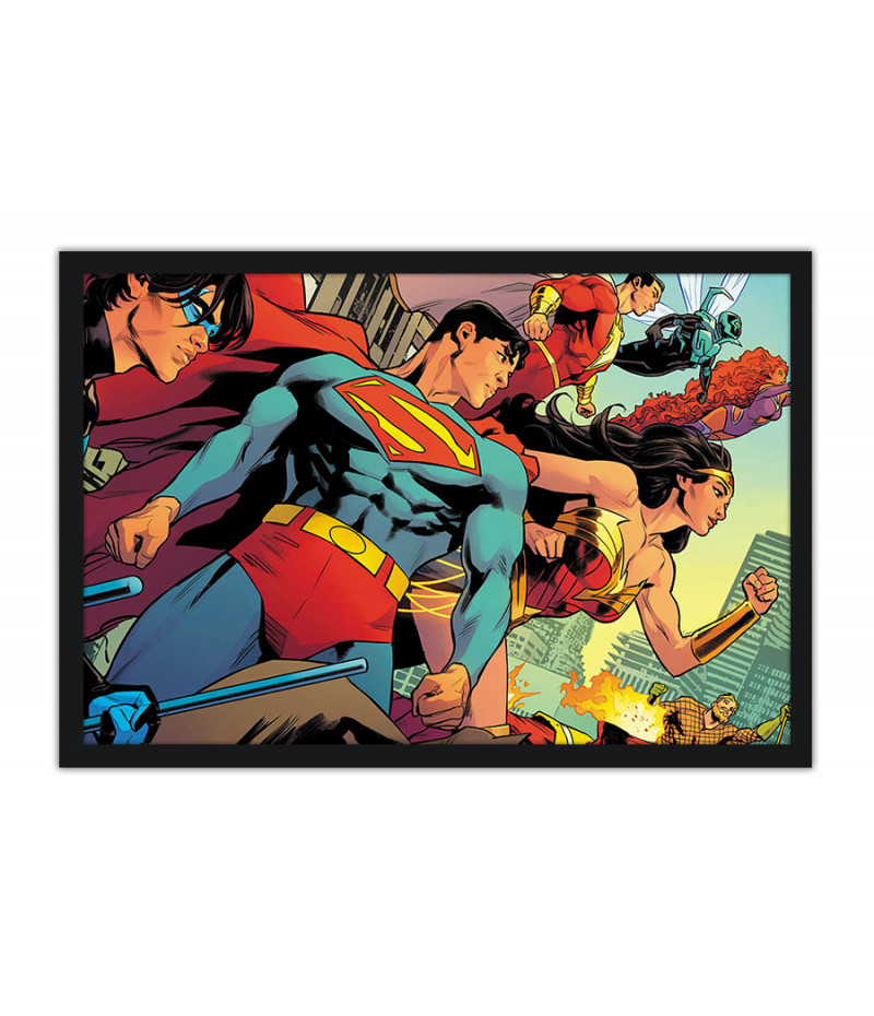 Poster Liga Da Justica - Capas De Quadrinhos - HQ - DC Comics