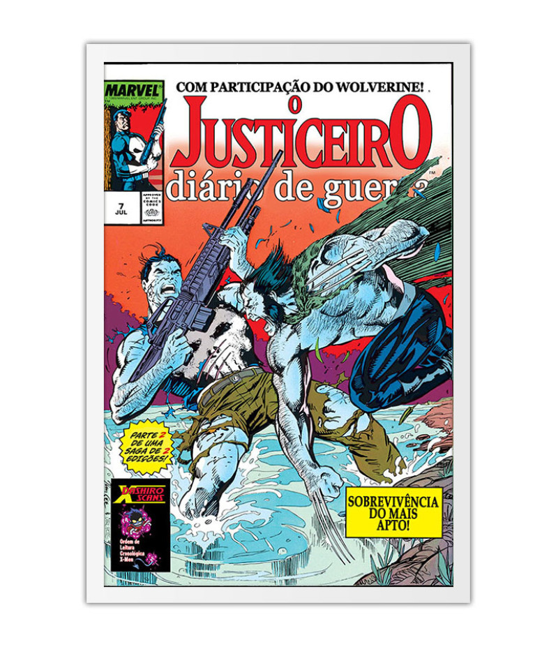 Poster O Justiceiro - Diario De Guerra - Capas De Quadrinhos - HQ - Marvel