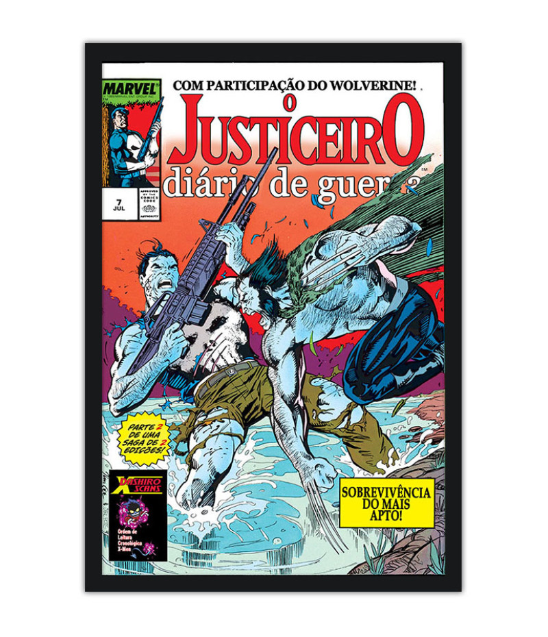 Poster O Justiceiro - Diario De Guerra - Capas De Quadrinhos - HQ - Marvel