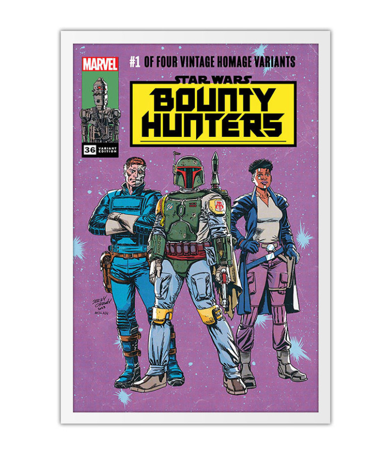 Poster Star Wars Bounty Hunters - Capas De Quadrinhos - HQ - Marvel