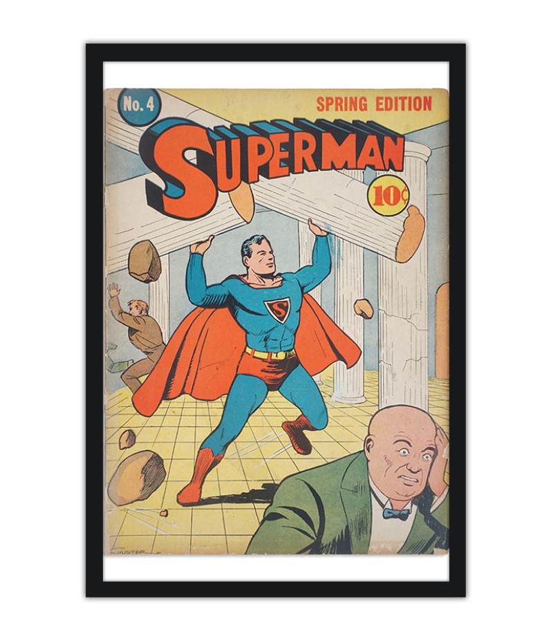 Poster Superman - Vintage - Capas De Quadrinhos - HQ - DC Comics