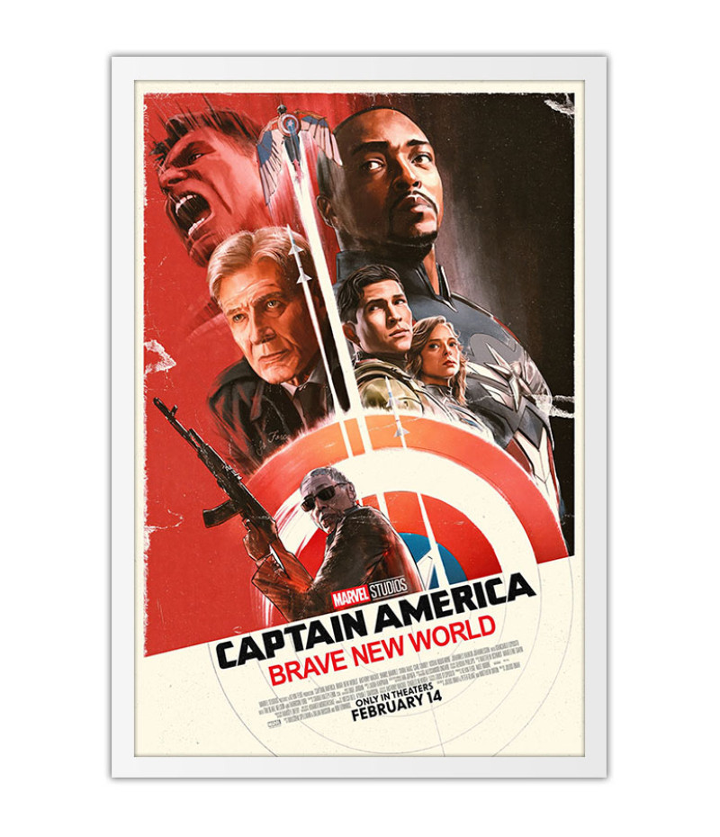 Poster Captain America - Brave New World - Marvel MCU - Filmes