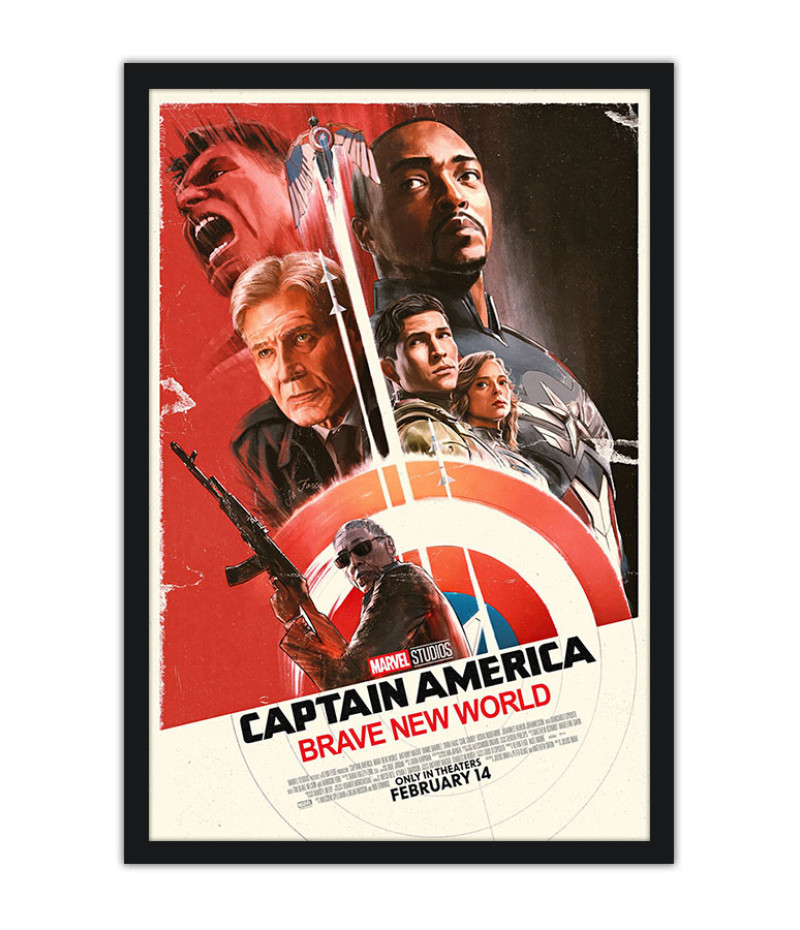 Poster Captain America - Brave New World - Marvel MCU - Filmes