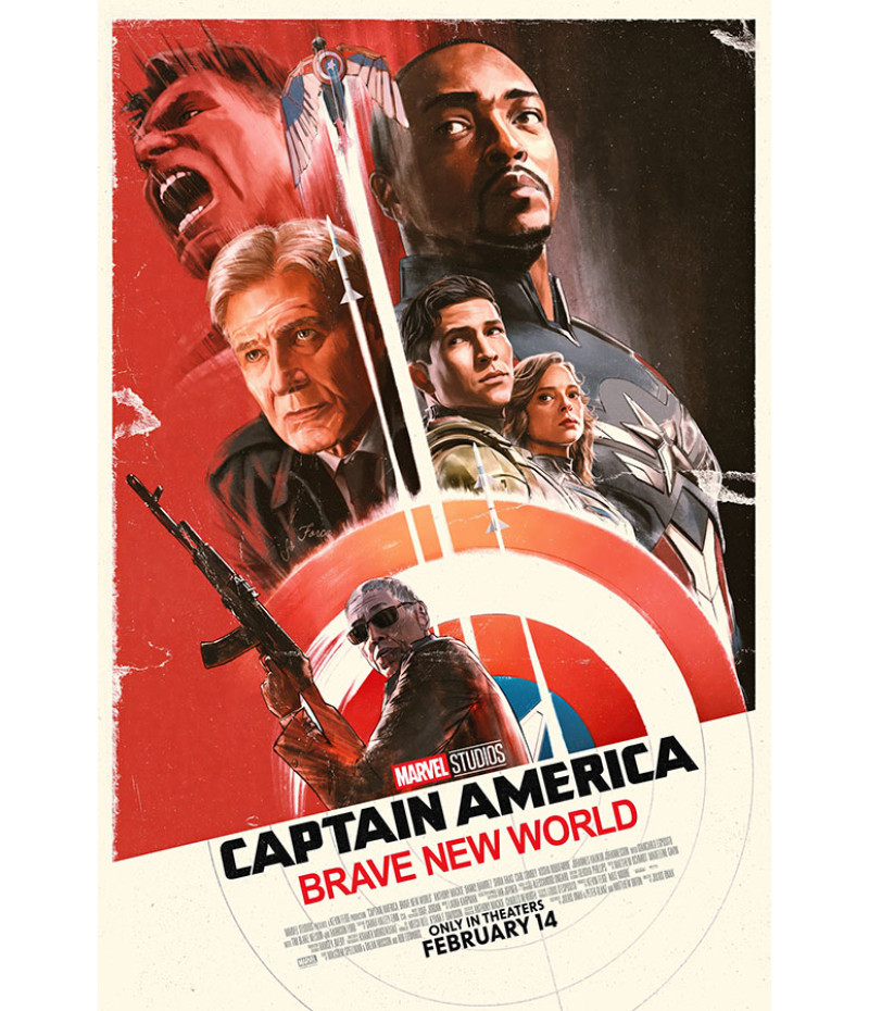Poster Captain America - Brave New World - Marvel MCU - Filmes