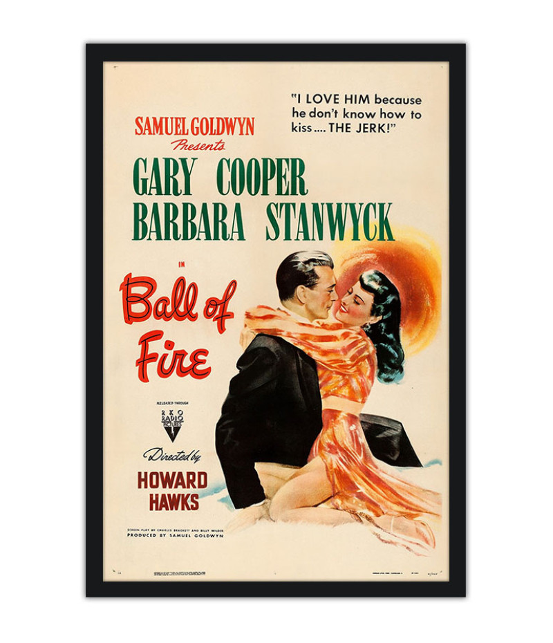 Poster Ball Of Fire - Bola De Fogo Vintage - Filmes