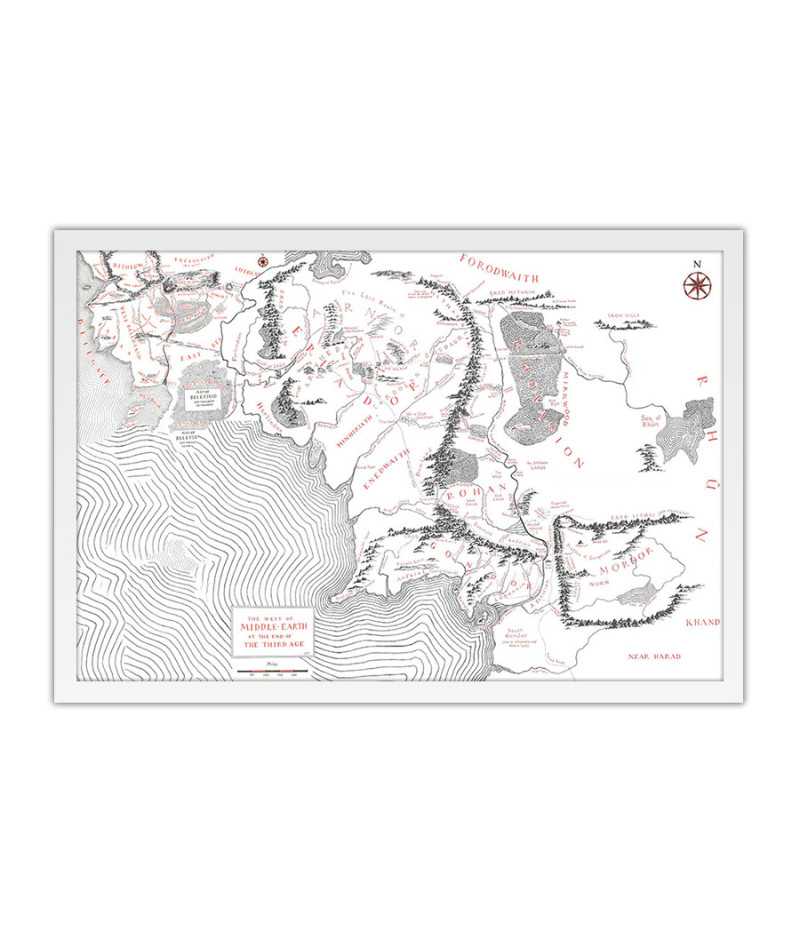 Poster O Senhor Dos Aneis - The Lord Of The Rings - Mapas - Filmes