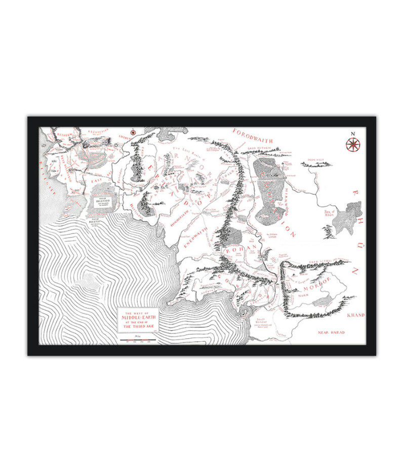 Poster O Senhor Dos Aneis - The Lord Of The Rings - Mapas - Filmes