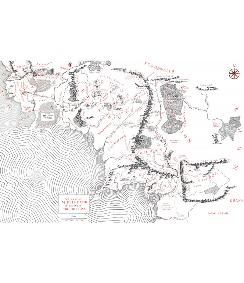 Poster O Senhor Dos Aneis - The Lord Of The Rings - Mapas - Filmes