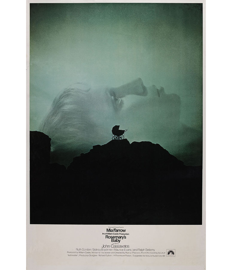 Poster Rosemarys Baby - O Bebê De Rosemary - Terror - Vintage - Filmes