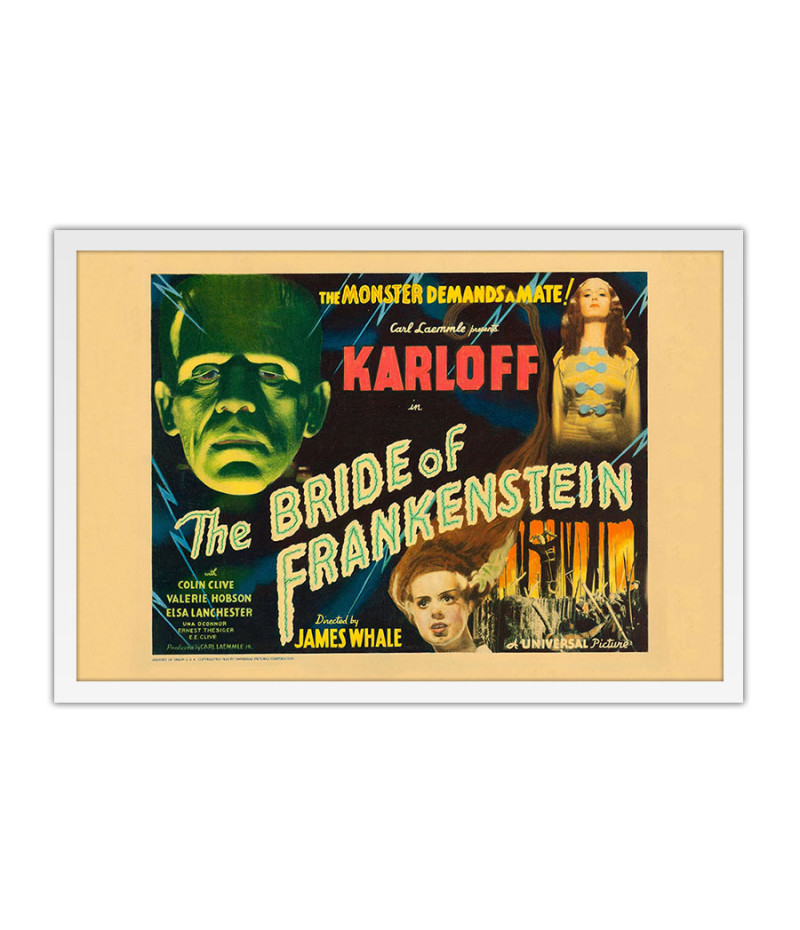 Poster The Bride Of Frankenstein - Terror - Vintage - Filmes
