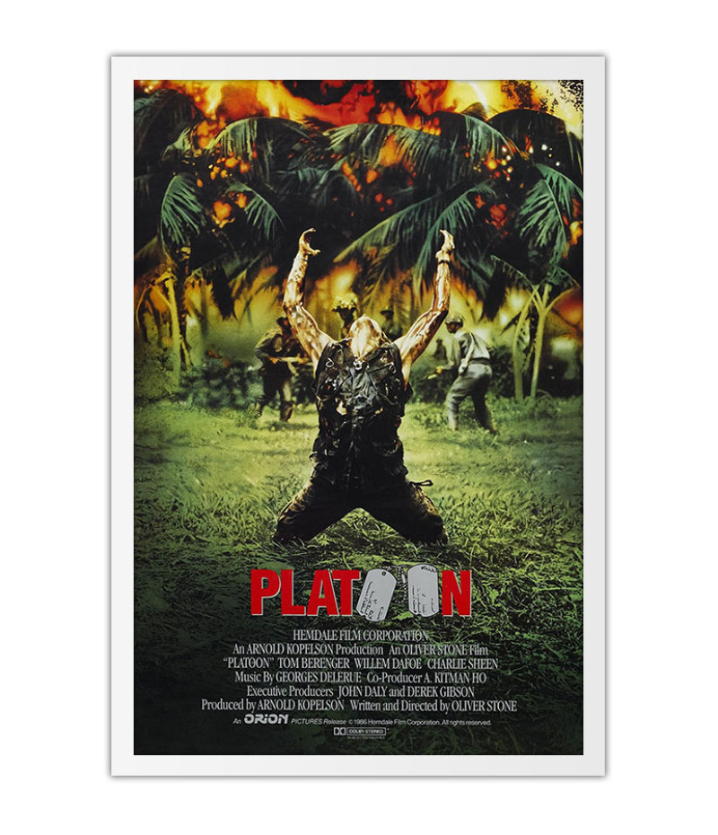 Poster Platoon Guerra - Filmes