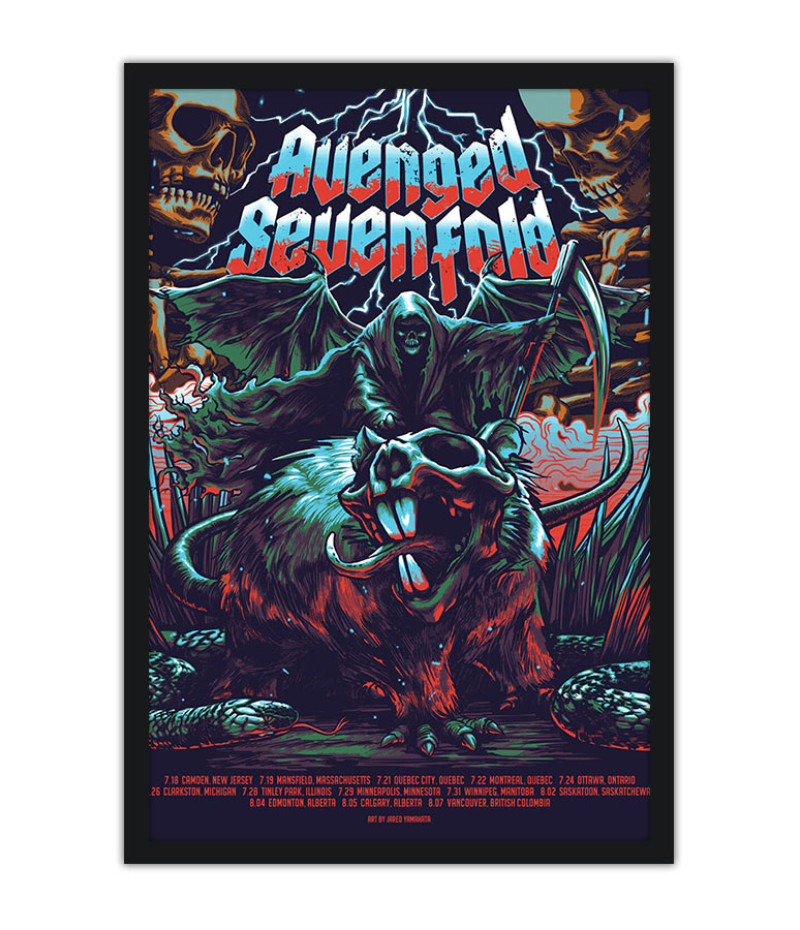 Poster Avenged Sevenfold - A7X - Bandas de Rock