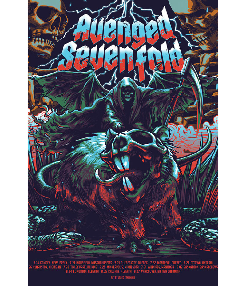 Poster Avenged Sevenfold - A7X - Bandas de Rock