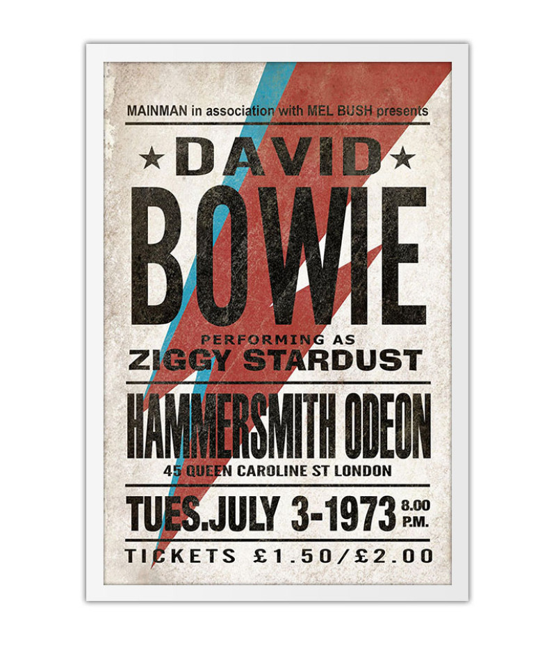 Poster David Bowie - Cartaz - Bandas de Rock