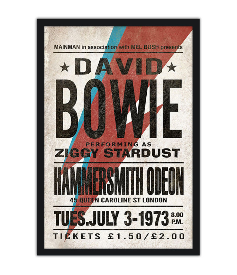 Poster David Bowie - Cartaz - Bandas de Rock