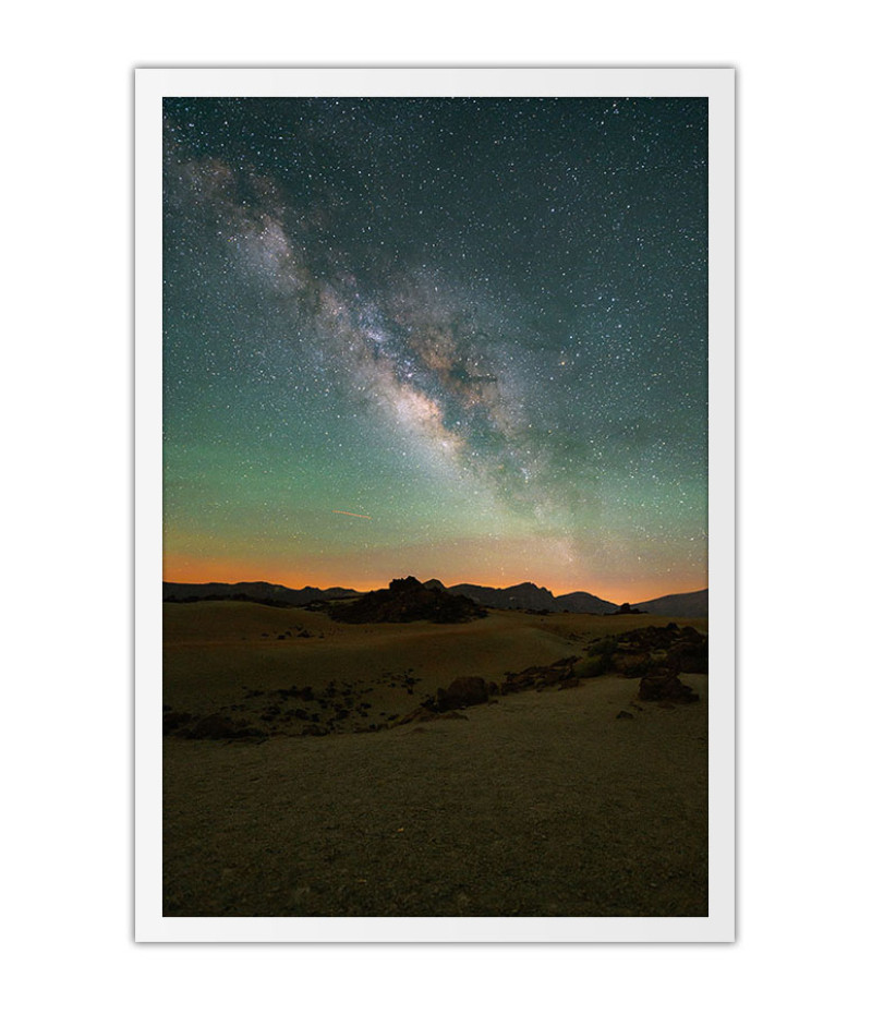 Poster Deserto E Constelações - Fotografia