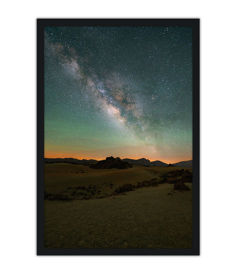 Poster Deserto E Constelações - Fotografia