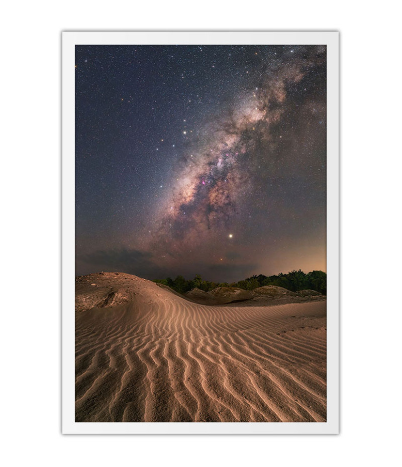 Poster Deserto E Constelações - Fotografia