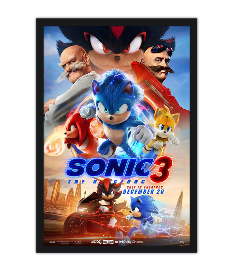 Poster Sonic 3 - Infantil - Filmes