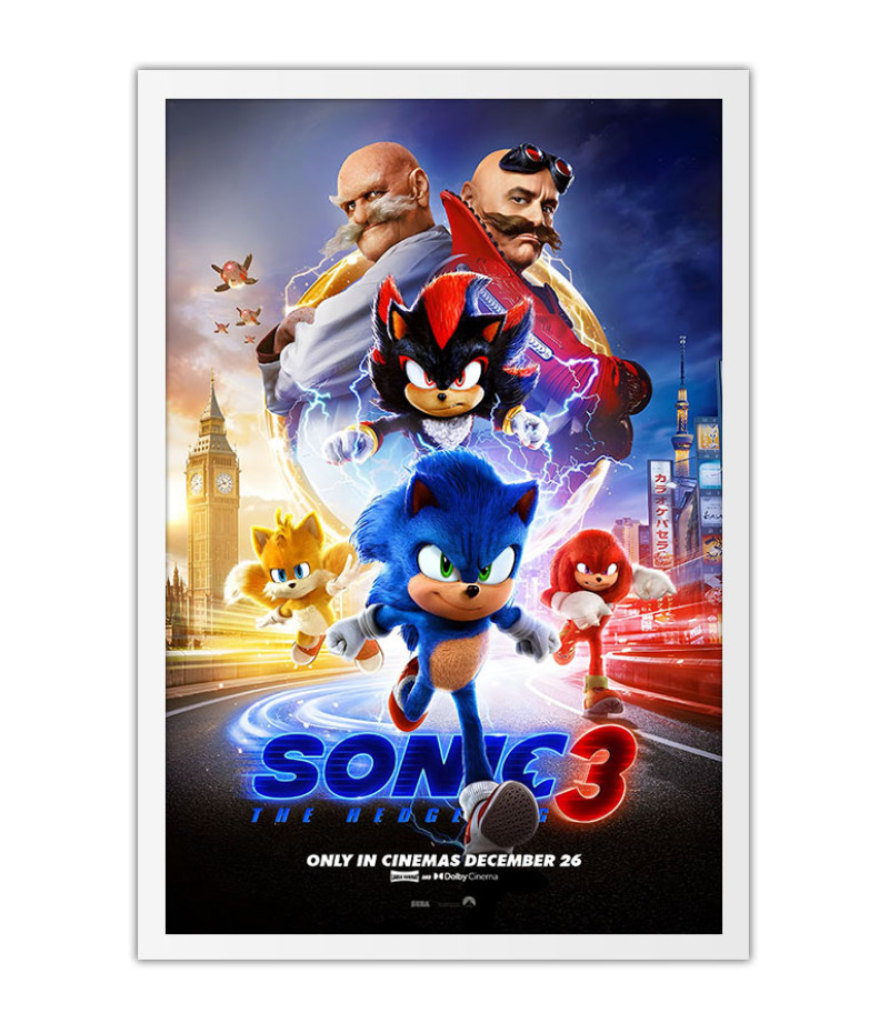 Poster Sonic 3 - Infantil - Filmes