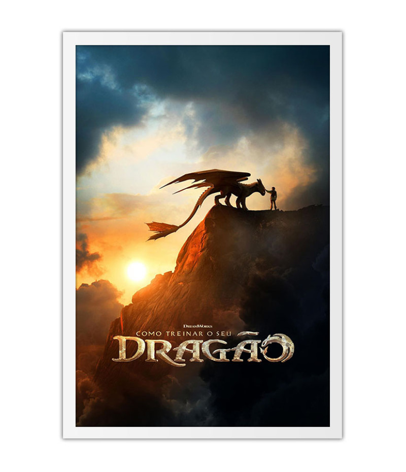 Poster Como Treinar Seu Dragão - How To Train Your Dragon - Live Action - Infantil - Filmes