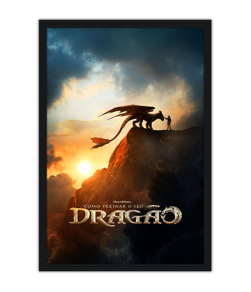 Poster Como Treinar Seu Dragão - How To Train Your Dragon - Live Action - Infantil - Filmes
