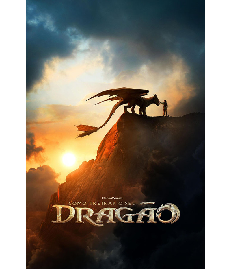 Poster Como Treinar Seu Dragão - How To Train Your Dragon - Live Action - Infantil - Filmes
