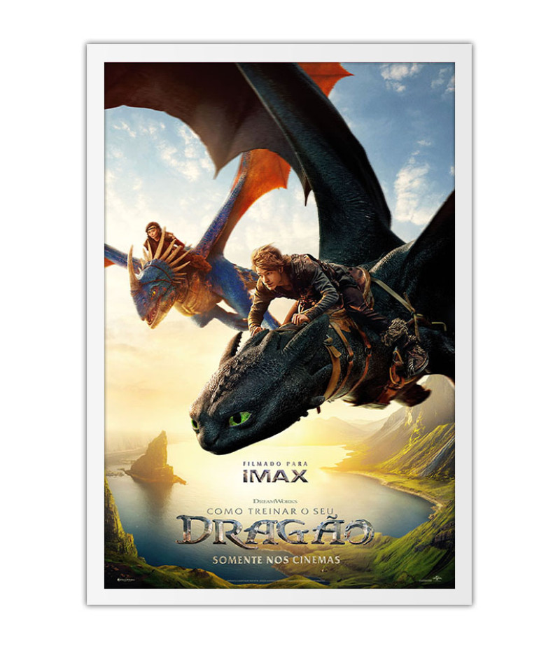 Poster Como Treinar Seu Dragão - How To Train Your Dragon - Live Action - Infantil - Filmes