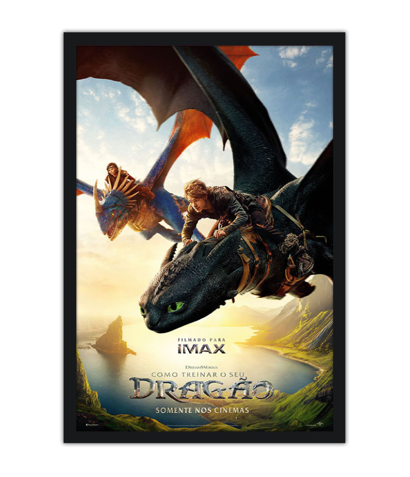 Poster Como Treinar Seu Dragão - How To Train Your Dragon - Live Action - Infantil - Filmes