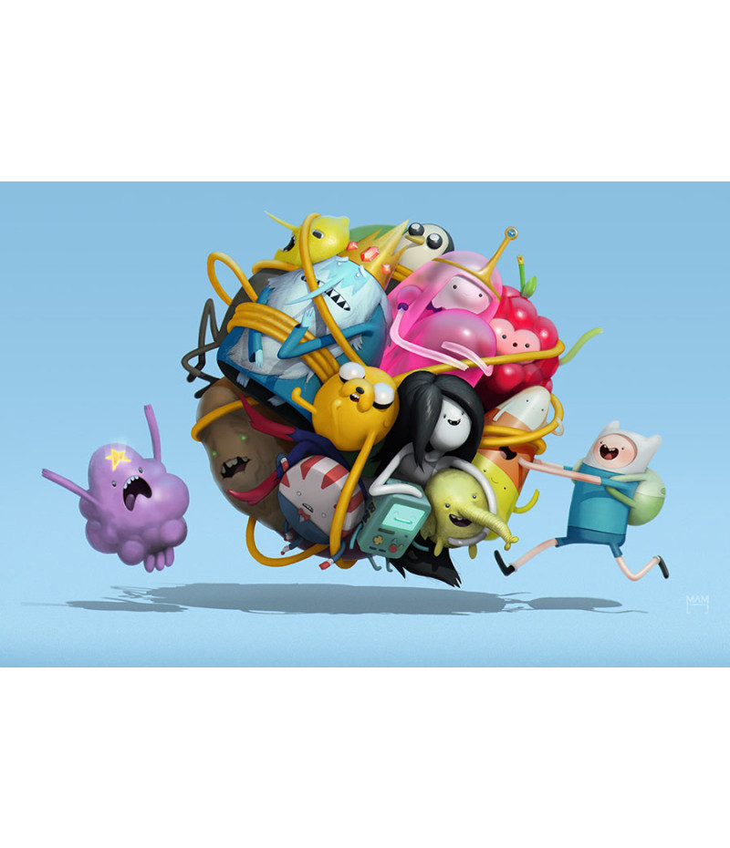 Poster A Hora Da Aventura - Adventure Time - Infantil